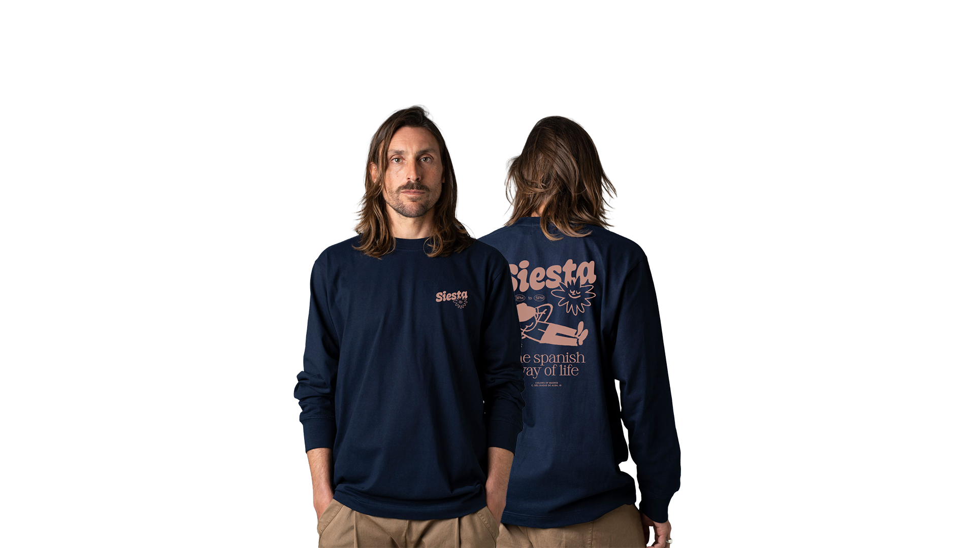 Camiseta siesta azul